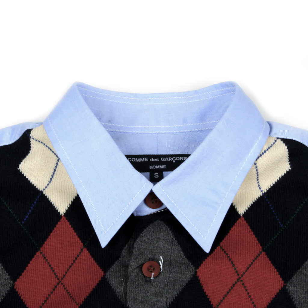 Argyle Knit L/S Shirt