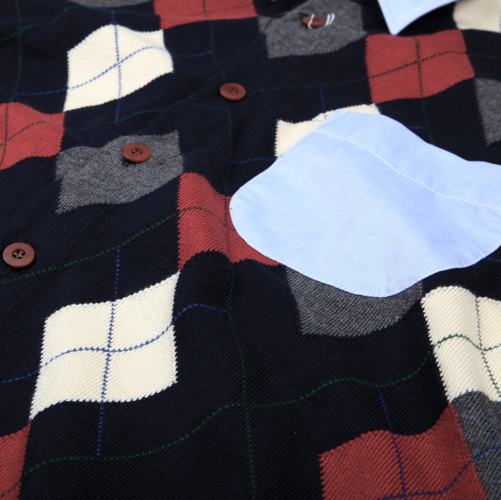 Argyle Knit L/S Shirt