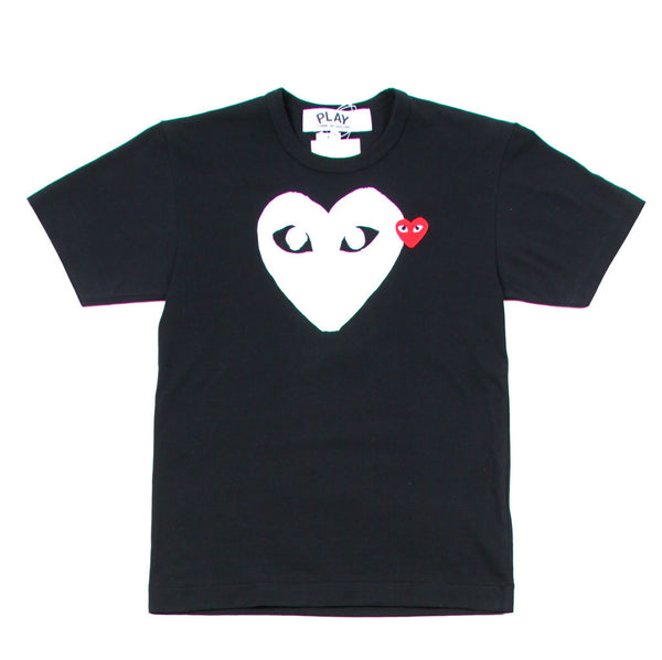 Small Double Heart Tee Shirt (BLACK)