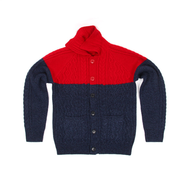 Fisherman 2-Tone Cardigan