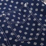 Post R Shirt (Vintage Calico Print Indigo)