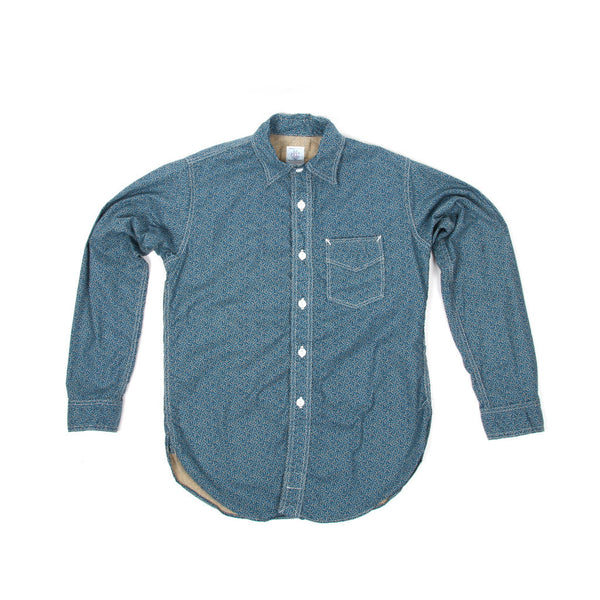 Post R Shirt (Vintage Calico Print Blue Eyes)