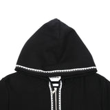 Teeth Tape Zip Up Hoodie
