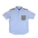 Fabric Mix B.D. Shirt