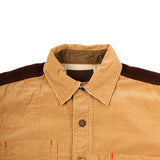 Red Contrast Woven L/S Shirt