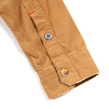 Red Contrast Woven L/S Shirt