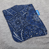 Blue Paisley Pocket Tee