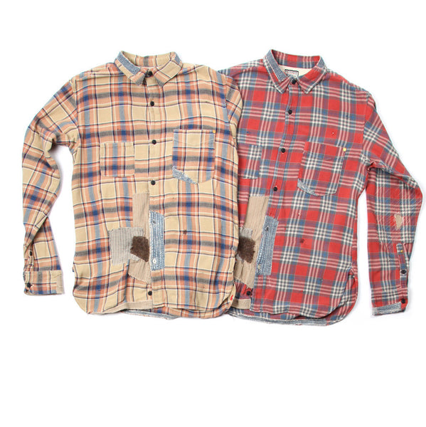 Distressed Plaid Shirt