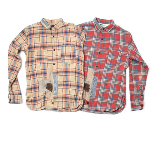 Distressed Plaid Shirt