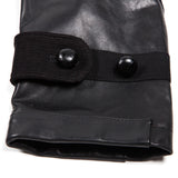 Shawl Collar Leather Jacket