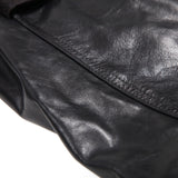 Shawl Collar Leather Jacket