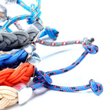 Braided Cord/Silver Sail Hook Bracelet
