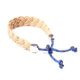 Braided Cord/Silver Sail Hook Bracelet