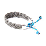 Braided Cord/Silver Sail Hook Bracelet
