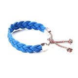 Braided Cord/Silver Sail Hook Bracelet