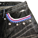 Beaded Savage Mid Straight