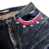 Beaded Savage Mid Straight