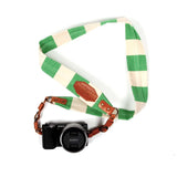 Border Stripe Canvas Camera Strap