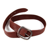 Ground Leather Buckle Belt
