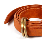 Ground Leather Ring Belt