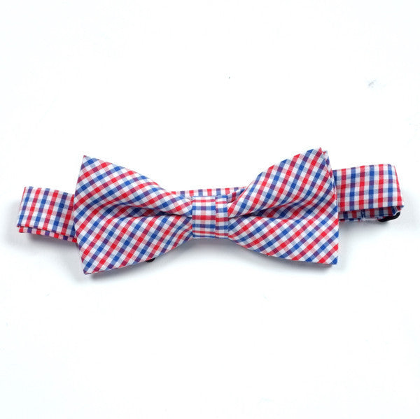 Gingham Check Bow Tie