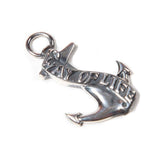 Pendant Head (Silver) Keychain